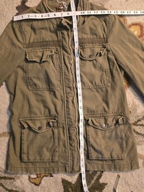 Free People Olive Utility Field Jacket
